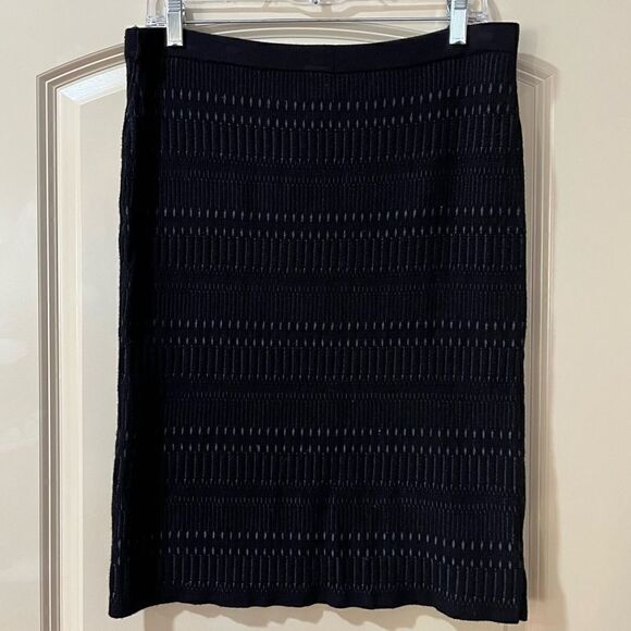 ELIE TAHARI Pencil Skirt Black Women’s Size Large - Picture 1 of 5